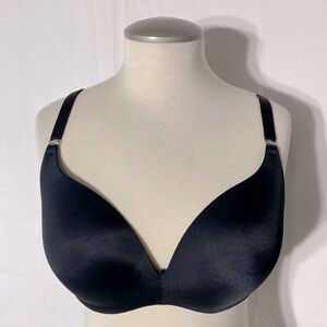 Sleekback Black Satin Bra 36C
